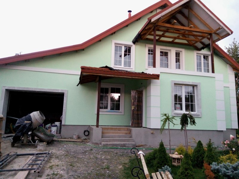 Наружное утепление стен частного дома в сельской местности Черкасской области